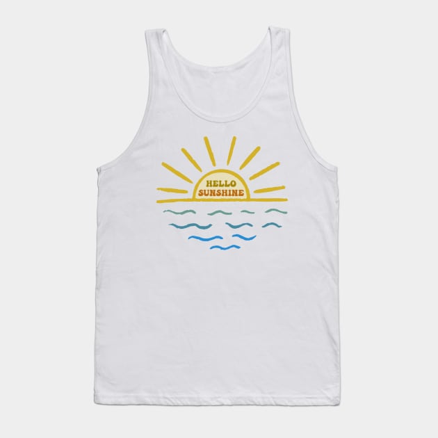 Hello Sunshine Tank Top by CityNoir